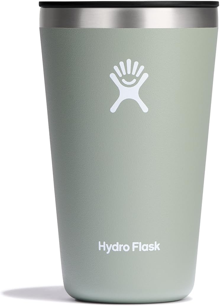 Hydro Flask Vaso de acero inoxidable con tapa y aislamiento al vacío de doble pared
