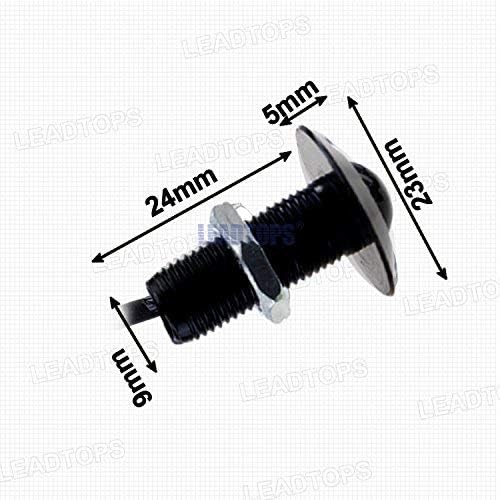 LEADTOPS Luces LED Eagle Eye, paquete de 10 luces LED de 12 V, ultrafinas de 0.906 in, luz antiniebla, DRL, luces de circulación diurna, kit blanco