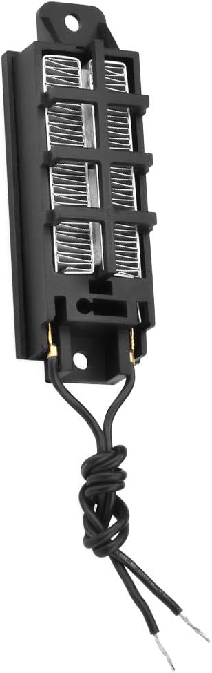 Calentador de aire de cerámica PTC, 50 W 12 V ACDC PTC Calentador de aire de cerámica Tipo conductor Elemento de calefacción PTC o aire