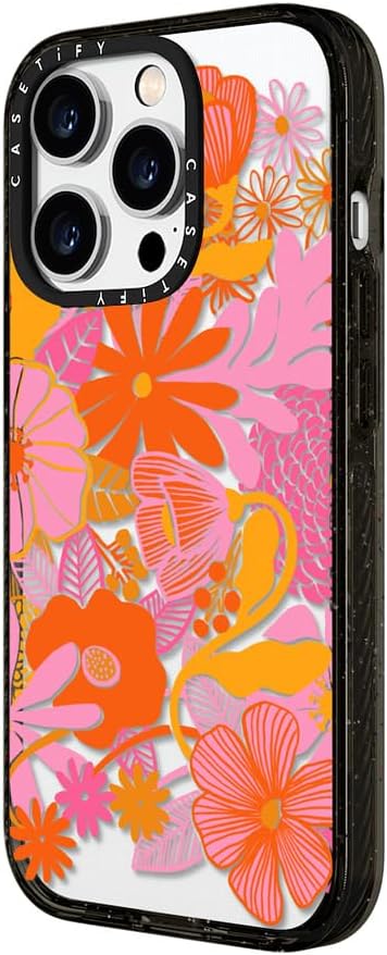 CASETiFY Impact – Funda para iPhone 15 Pro 4 veces probada contra caídas de grado militar, protección contra caídas de 8.2 pies  Estampado de flores
