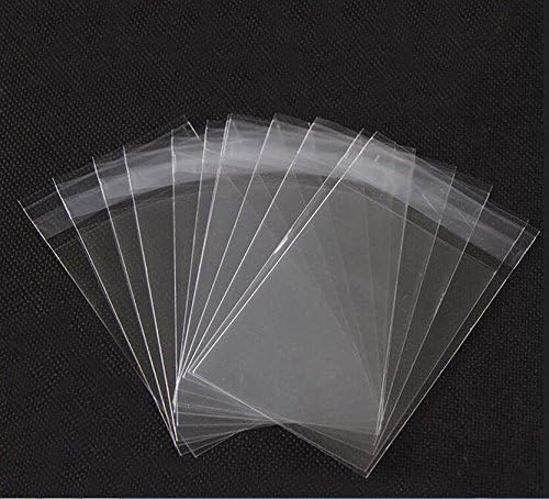100 bolsas planas de celofán de 4.5 x 5.5 pulgadas con sellado automático transparente para aperitivos, panadería, dulces