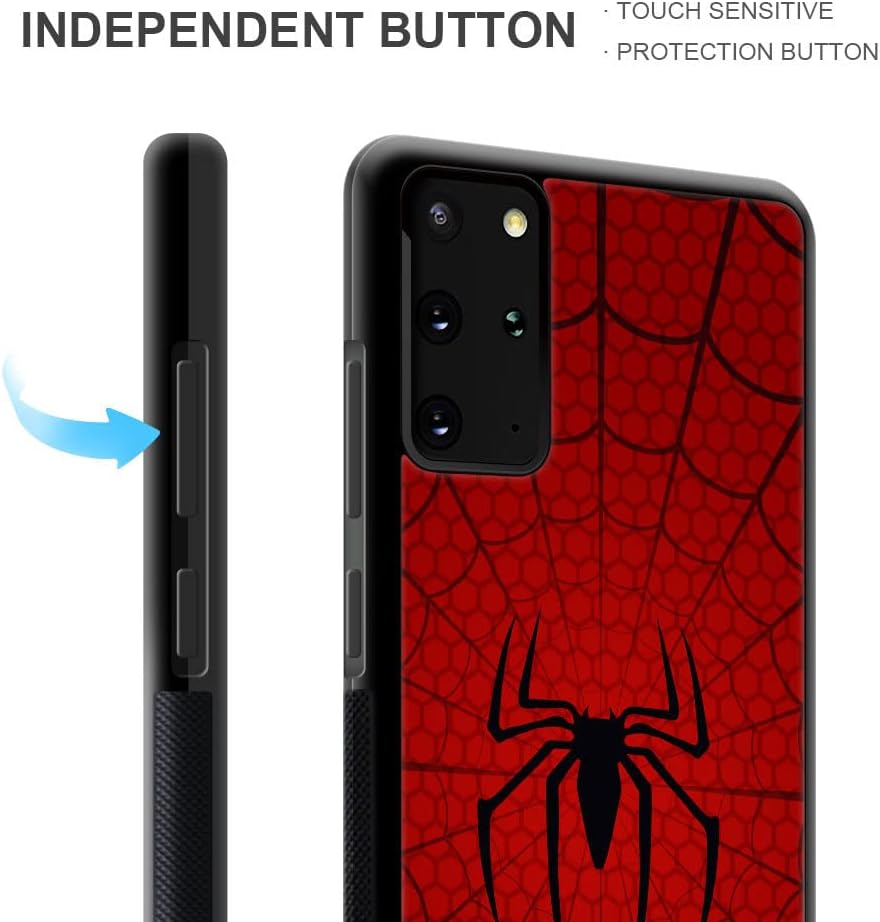 YiXinBB Funda compatible con Samsung Galaxy S20 Plus, diseño de tela de araña Y, diseño de lujo, parte trasera de policarbonato duro, a prueba de