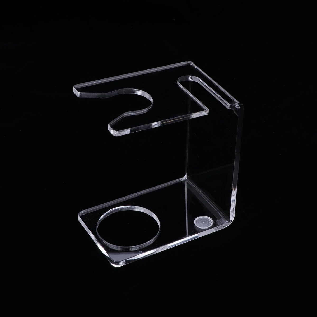 Healifty Soporte de afeitado Soporte de afeitar recto Soporte de afeitar de seguridad Almacenamiento de acrílico Soporte de cepillo de afeitar