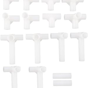 uxcell Juego de conectores de accesorios para zapateros, diámetro interior de 0.512 in para reparación de armario ensamblado, repuesto de piezas, 16 uxcell Juego de conectores de accesorios para zapateros, diámetro interior de 0.512 in para reparación de armario ensamblado, repuesto de piezas, 16