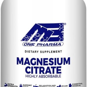 Suplemento dietético de citrato de magnesio – altamente absorbible – Promueve huesos saludables, apoya las funciones nerviosas y musculares – 60 Suplemento dietético de citrato de magnesio – altamente absorbible – Promueve huesos saludables, apoya las funciones nerviosas y musculares – 60