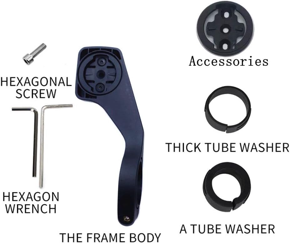 Soporte delantero para computadora, soporte de medidor de código de bicicleta + adaptador para GoPro, accesorios soporte para odómetro para Garmin