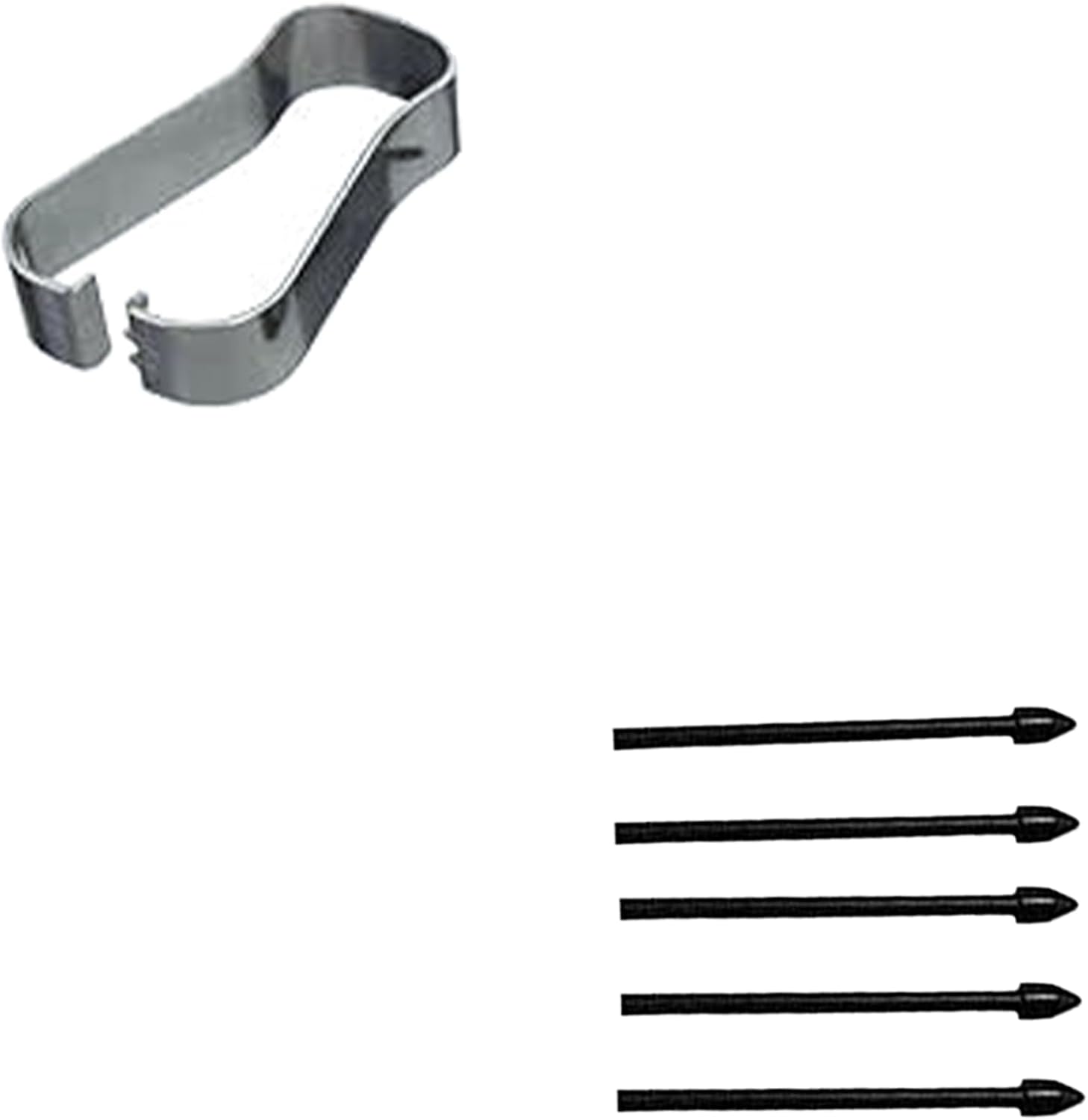 Paquete de 5 puntas negras de repuesto para bolígrafo Tab S7S7+ S compatibles con Samsung Galaxy Tab S7S7 Plus S Pen Tips de repuesto + 1 pinza