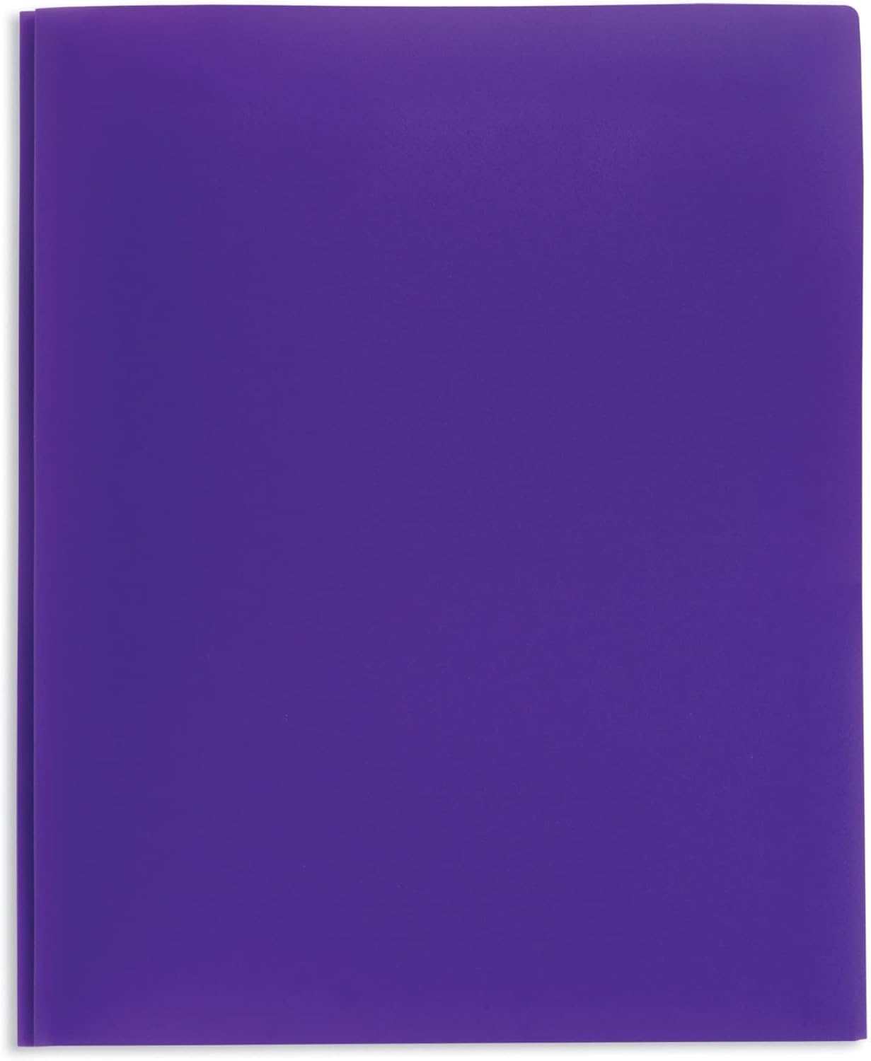 Office Depot Carpetas de polietileno de grado escolar de 2 bolsillos con puntas, 8-12 x 11 pulgadas, colores surtidos, paquete de 48