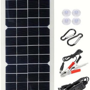 30W 12V Lightweight Solar Panel Charger Portable Solar Panel Kit Flexible Solar System for Outdoor Power Supply Camping Travel Mobile Phone 30W 12V Lightweight Solar Panel Charger Portable Solar Panel Kit Flexible Solar System for Outdoor Power Supply Camping Travel Mobile Phone