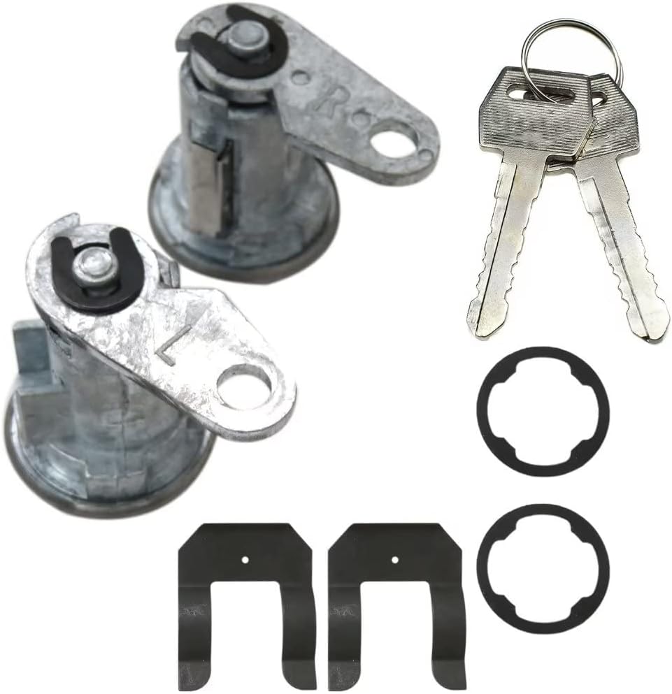 Juego de vasos cilíndricos para cerradura de puerta, 2 llaves, se adapta a Ford 67-68,70 Mustang Shelby GT-500