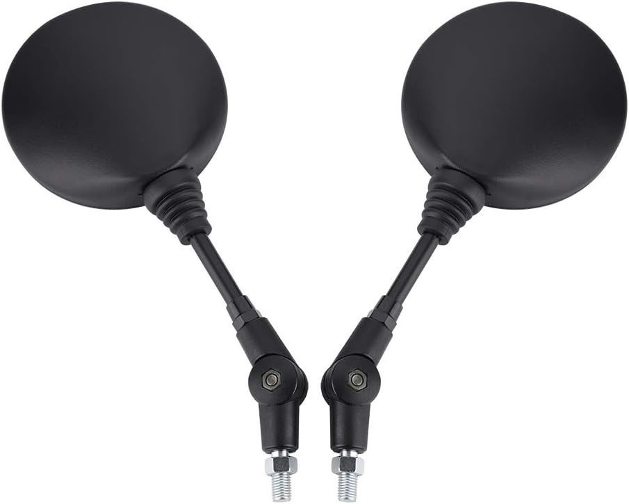 1 Pair Motorcycle Mirrors, Universal Adjustment Rear View Mirror With M10 Installing Screw Left and Right, Compatible with Motorbike Adventure Dirt