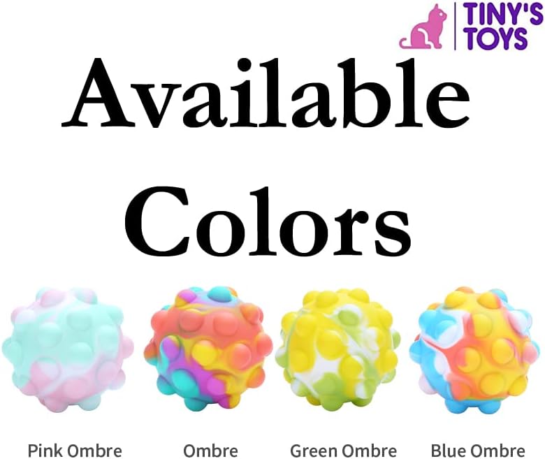 Tiny’s Toys Juguete sensorial grande con burbujas emergentes para aliviar el estrés, la ansiedad y el aburrimiento, diversión para niños, niñas y
