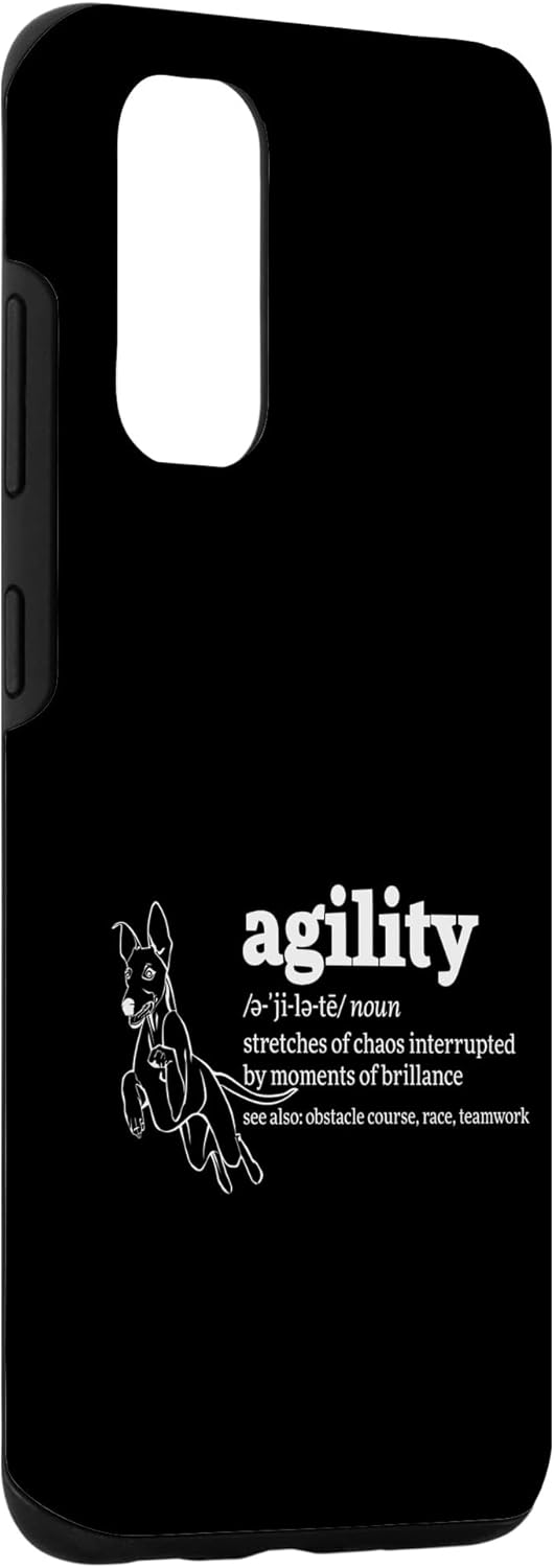 Galaxy S20 Agility Definition Fun Dog Pet Owner for Agility Sports Gift Case