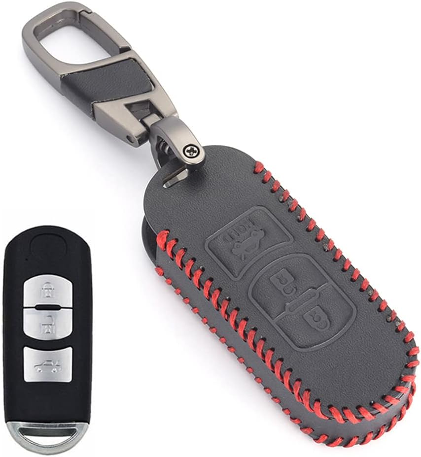 JINXU Funda para llavero MZD, Negro –