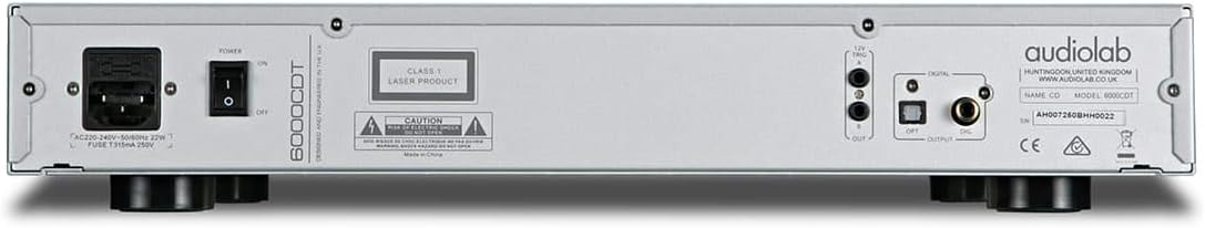 Audiolab 6000CDT – Transporte dedicado de CD con mando a distancia, color plateado