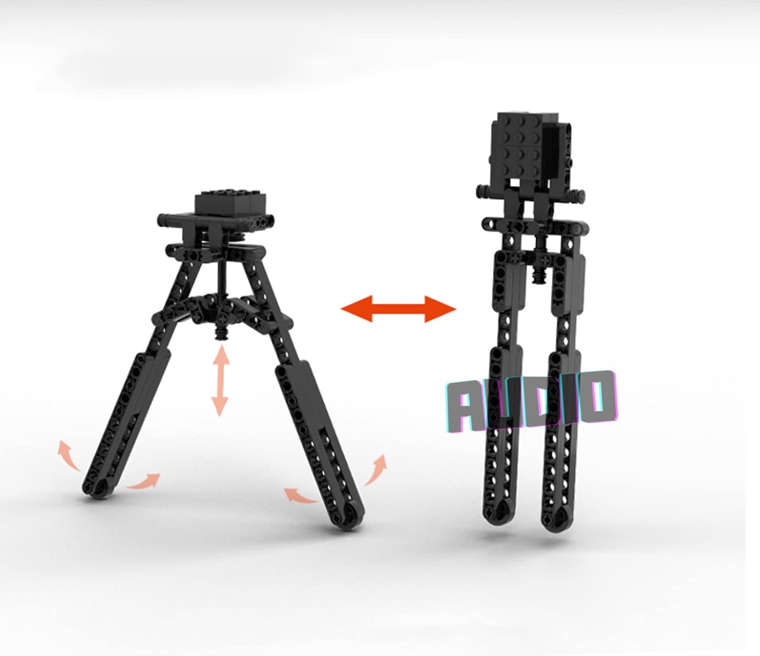 Audio Technics AWP – Bloque de construcción de juguete de disparo Technics AWP, compatible con Lego Technic, más de 2000 piezas, 47 pulgadas