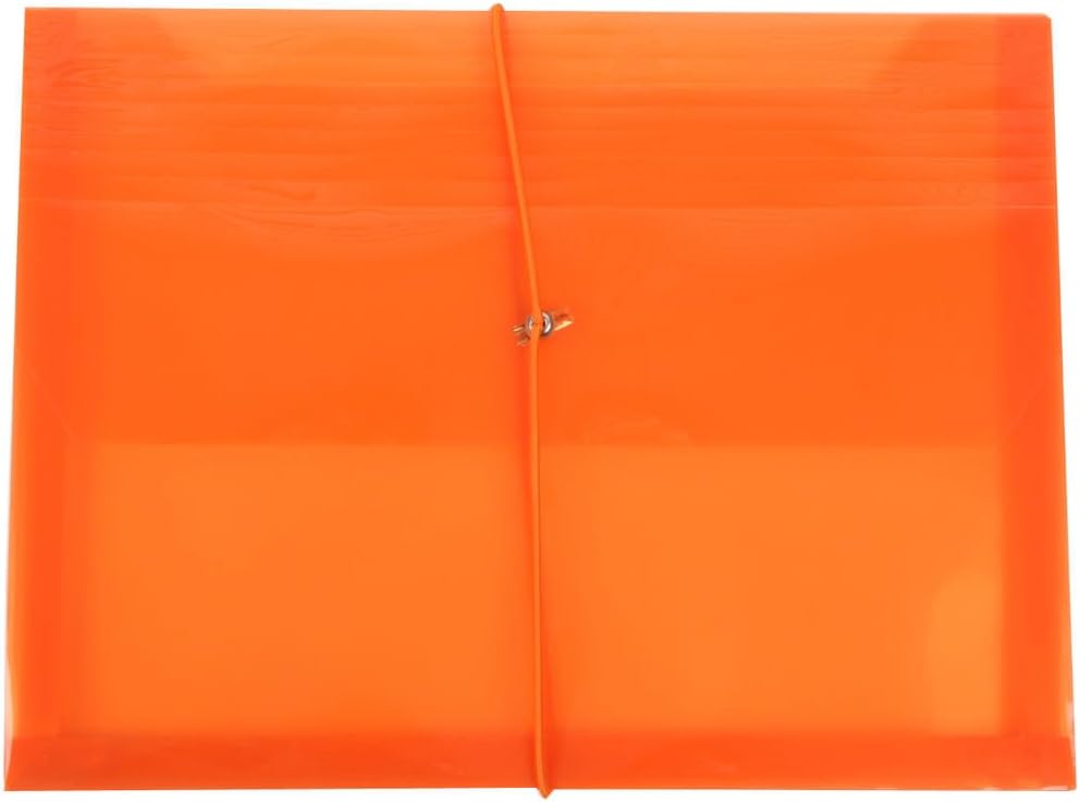 JAM PAPER Sobres de expansión de plástico con cierre de banda elástica, folleto de cartas, 9 34 x 13 pulgadas con expansión de 2.5 pulgadas, color