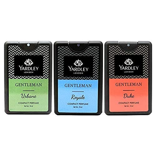 Yardley London Compact Perfume Tripack – Gentleman Royale + Urbane + Duke 0.6 fl oz (paquete de 3)