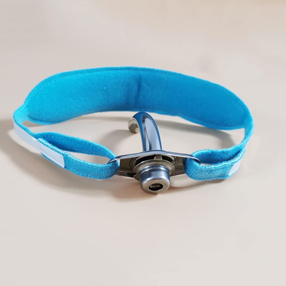 Soporte para tubo de traqueotomía  Collar traqueostomía traqueotomíacorbata  Banda para el cuello para tubo de traqueotomía fijo (talla única), 3