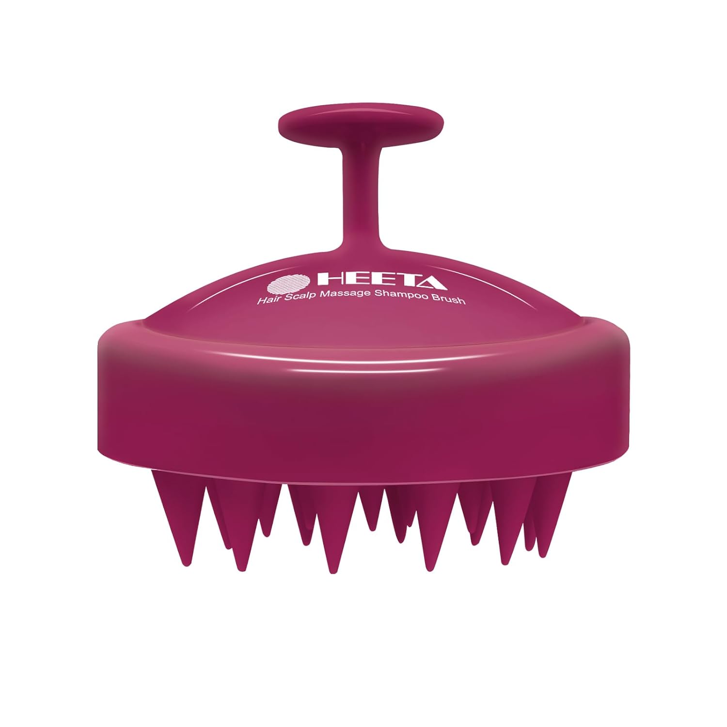 HEETA Masajeador para el cuero cabelludo con cerdas de silicona suaves para el crecimiento del cabello y la eliminación de la caspa, cepillo de