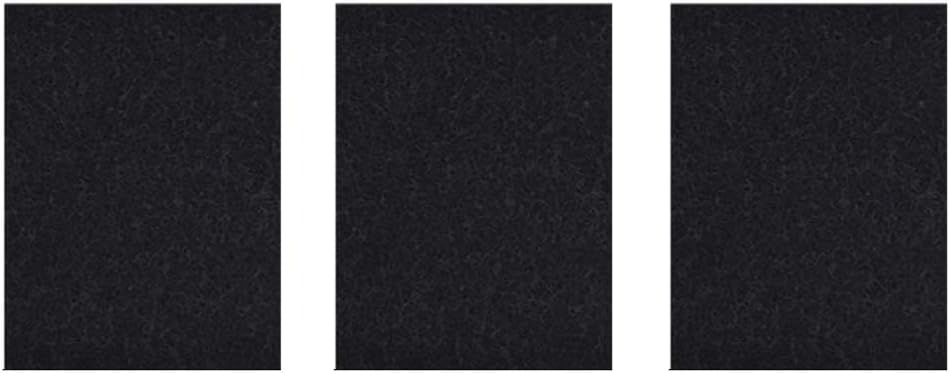 Paquete de 6 cajas de arena para gatos de carbón negro con filtro de repuesto con capucha para gatos, sartenes, filtros de olor de carbono (6.5 x 6