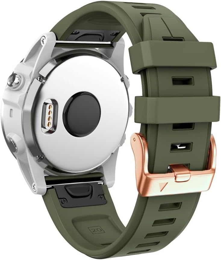 Correa de reloj de silicona de ajuste rápido de 0.78 pulgadas compatible con Garmin Fenix 7sFenix 6sFenix 6s ProFenix 5sFenix 5s Plus, correa