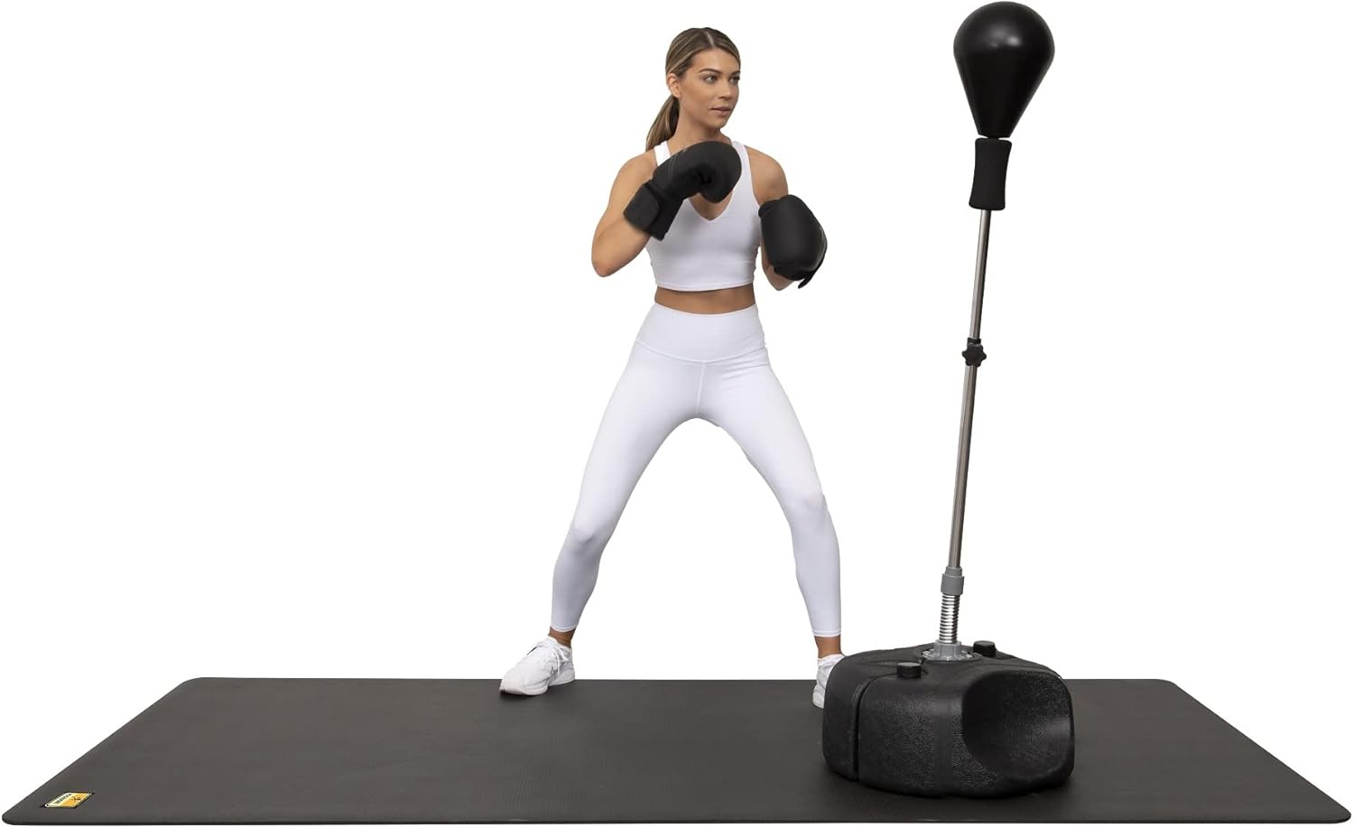 POGAMAT Alfombrillas de ejercicio grandes de alta calidad  8 x 4 pies x 14 pulgadas de grosor duradera para suelo de gimnasio en casa  Funciona muy