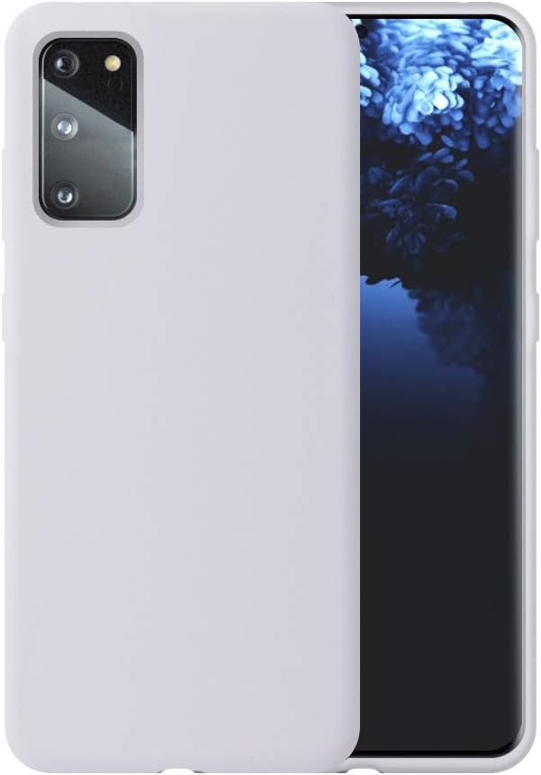 Funda de silicona líquida para Samsung S20 G980 6.2 pulgadas, protección de cuerpo completoa prueba de golpesgoma de gelfunda protectora contra