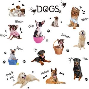 Toyvian 2 calcomanías de pared de animales para niños, calcomanías de pared extraíbles para mascotas, calcomanías de animales DIY, calcomanías de Toyvian 2 calcomanías de pared de animales para niños, calcomanías de pared extraíbles para mascotas, calcomanías de animales DIY, calcomanías de