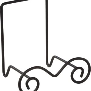 TRIPAR Caballete cuadrado grande de alambre negro, acabado metálico (7.7 pulgadas de profundidad), exhibición de mesa, diseños de desplazamiento TRIPAR Caballete cuadrado grande de alambre negro, acabado metálico (7.7 pulgadas de profundidad), exhibición de mesa, diseños de desplazamiento