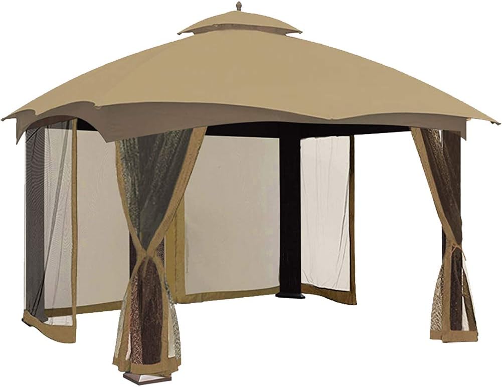 CoastShade Toldo de repuesto universal para mosquitera, paredes laterales de 7 pies de altura para toldo de 8 x 8 o 10 x 10 o 10 x 12 pulgadas,