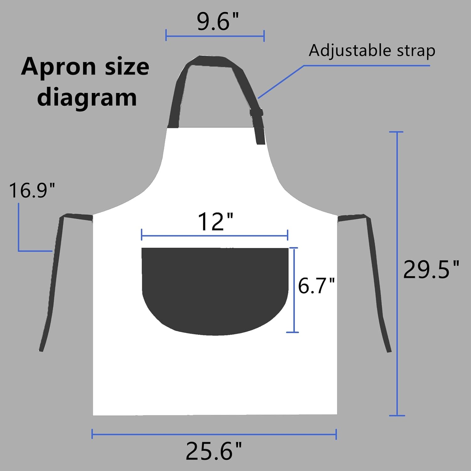 Tskijun Delantal de cocina, delantal de cocina, hermoso delantal para el hogar con bolsillo grande para adultos