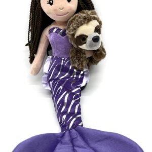 The Petting Zoo Muñeca de sirena con perezoso de peluche, gran regalo para niñas, muñeca de peluche de sirena con juguete de peluche de perezoso, 17 The Petting Zoo Muñeca de sirena con perezoso de peluche, gran regalo para niñas, muñeca de peluche de sirena con juguete de peluche de perezoso, 17
