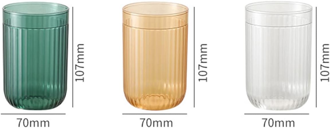 Vaso de baño, vaso de plástico multiusos para enjuague bucal y cepillo de dientes (paquete de 4)