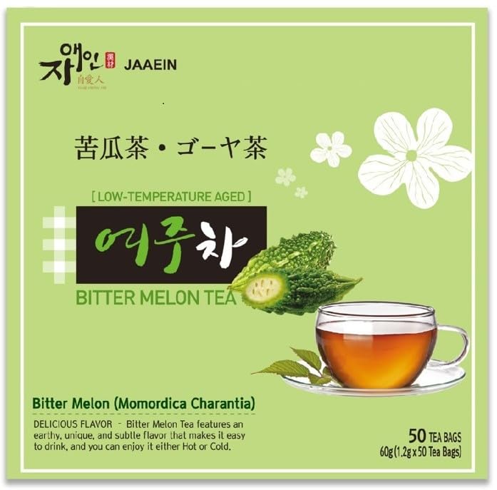 Té de melón amargo 50 bolsas de té y 30 palitos de té de limón KOMBUCHA