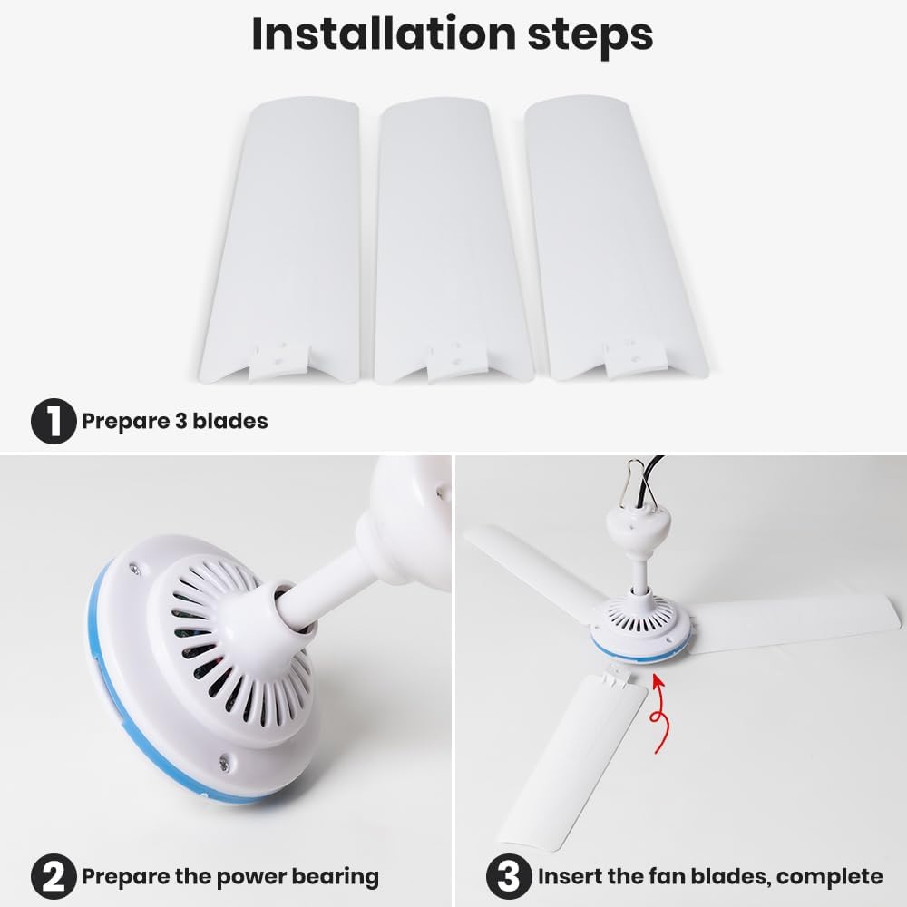 NPKRRSK Ventilador de techo pequeño USB de 19.7 pulgadas, ventiladores colgantes portátiles para banco de energía, interior y exterior, RV, cama,