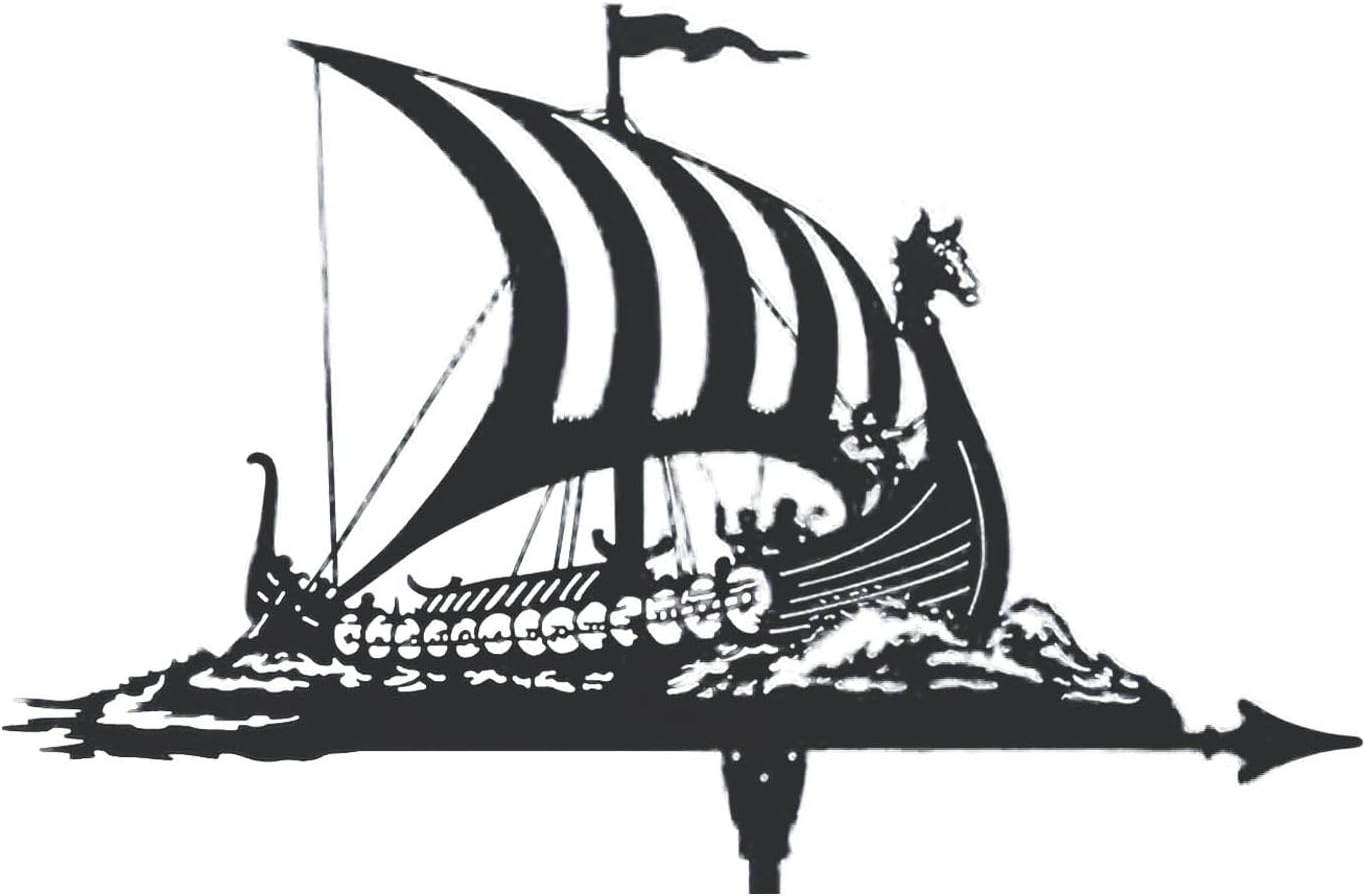 Veleta meteorológica de techo de hierro forjado de estilo europeo, veleta de decoración de techo, kit indicador de dirección del viento, soporte de
