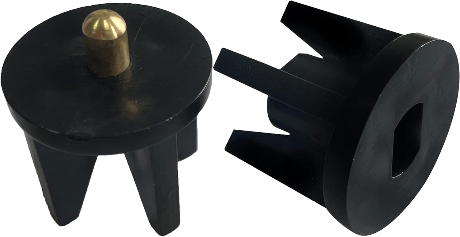 Soportes de montaje universales de repuesto para persianas enrollables, para interiores y exteriores (negro, enchufe de embrague de 1.102 in)