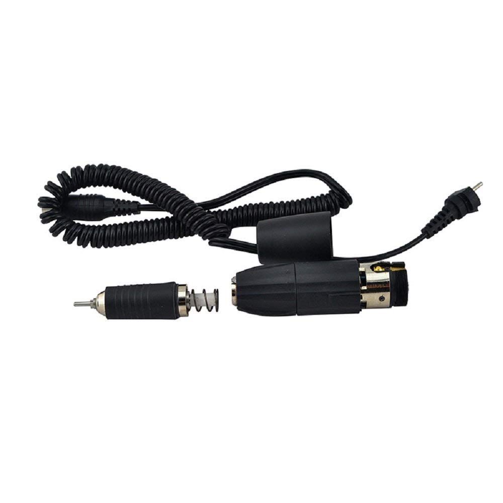 Motor de maratón negro con mango de vástago de cable de 3 pines 35000 RPM