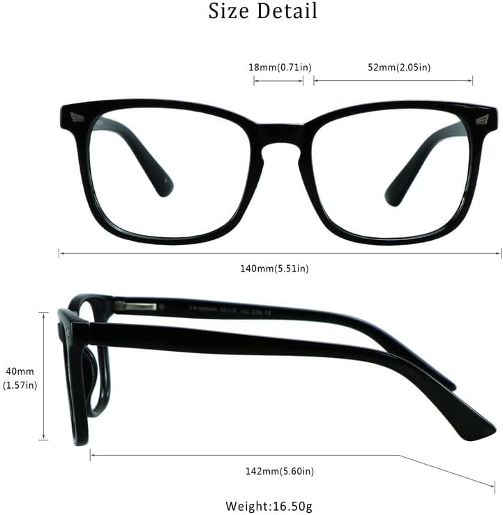 LifeArt Gafas de bloqueo de luz azul, antifatiga ocular