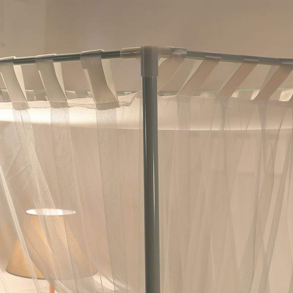 Mengersi – Dosel de cama con poste de 4 esquinas simple, Mosquitero de cama para niñas, niños y adultos