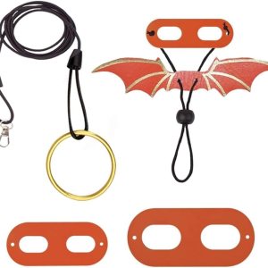 Arnés de correa de lagarto, 3 tamaños de alas de cuero de dragón barbudo, correa ajustable para reptiles y animales pequeños Arnés de correa de lagarto, 3 tamaños de alas de cuero de dragón barbudo, correa ajustable para reptiles y animales pequeños