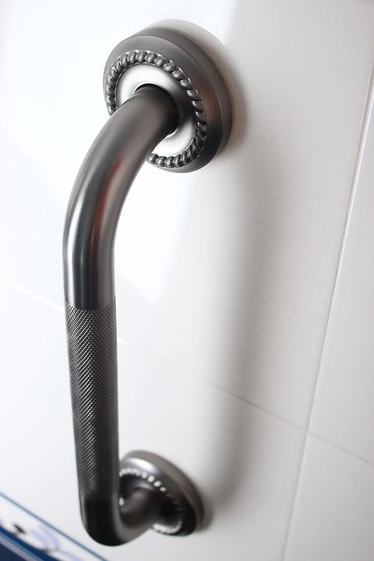 Barra de agarre de ducha de baño texturizada, pasamanos de bañera de 16 pulgadas, reposabrazos de seguridad de construcción resistente, disponible