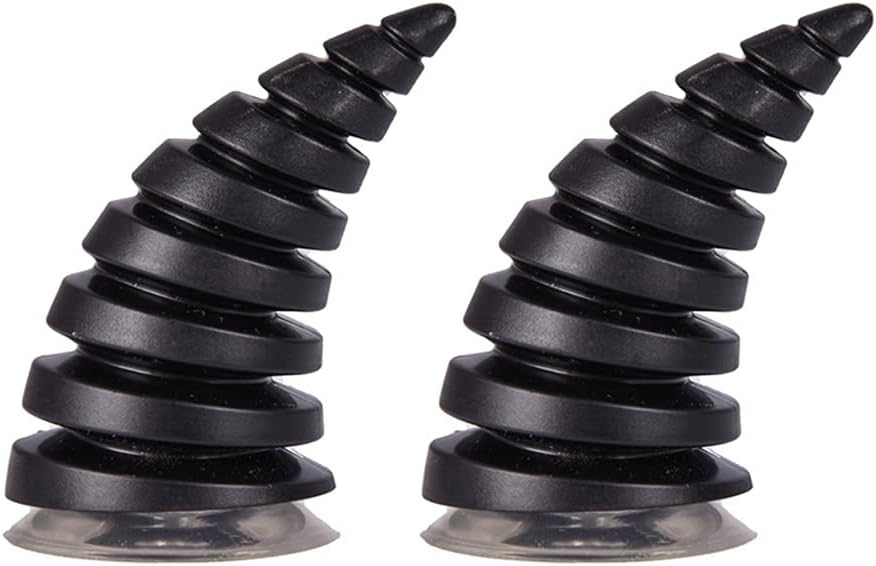 2 piezas de cuernos de diablo con ventosas  Casco de motocicleta, decoración de cuerno de diablo para coche, adorno para techo de automóvil,