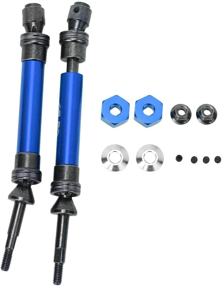 Tbest Eje de transmisión a control remoto, transmisión de acero de aleación de aluminio, accesorio Axal apto para ECX 2WD 110 RC Car (azul) Ecx