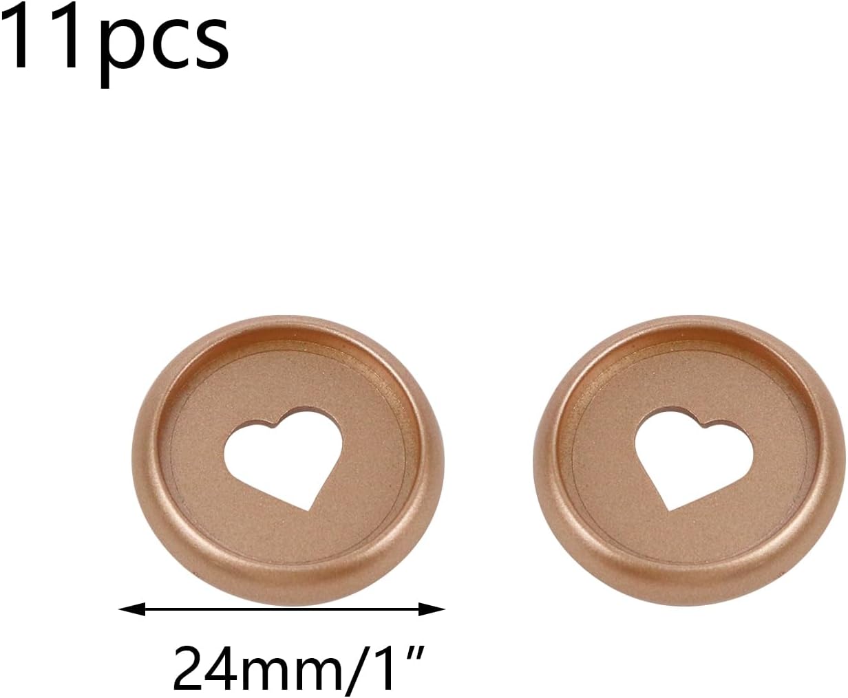 11 discos expansores de plástico con forma de corazón, discos de plástico para carpetas de hojas sueltas, suministros de álbumes de recortes, discos