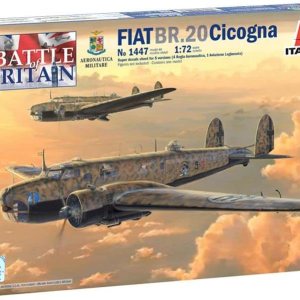 Italeri 1447S Italia 172 Fiat BR.20 Cicogna, Réplica fiel, fabricación de modelos, manualidades, afición, pegado, kit de plástico, montaje, gris Italeri 1447S Italia 172 Fiat BR.20 Cicogna, Réplica fiel, fabricación de modelos, manualidades, afición, pegado, kit de plástico, montaje, gris