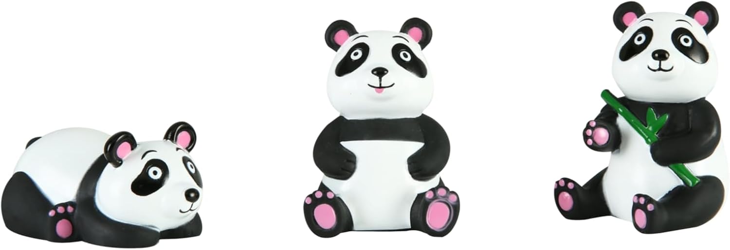 XY-WQ Juguetes de baño sin moho sin agujeros, para bebés de 6 a 12 y niños pequeños de 1 a 3 años, sin agujeros sin moho (panda, 8 piezas con bolsa