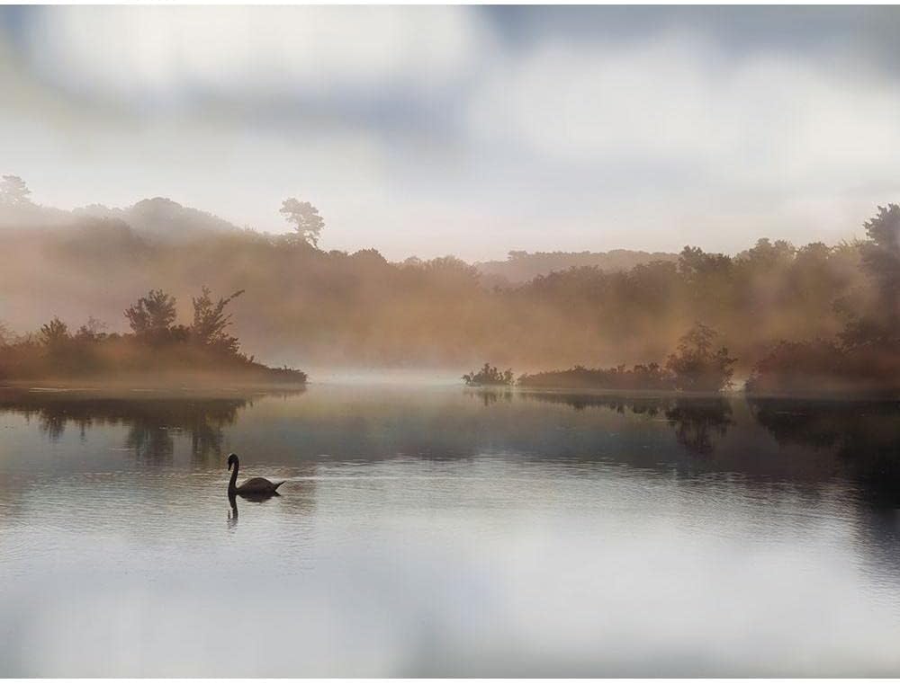 ArtDirect Morning on the River 48×36 Huge Gallery Wrapped Canvas Museum Art by Rega, S.