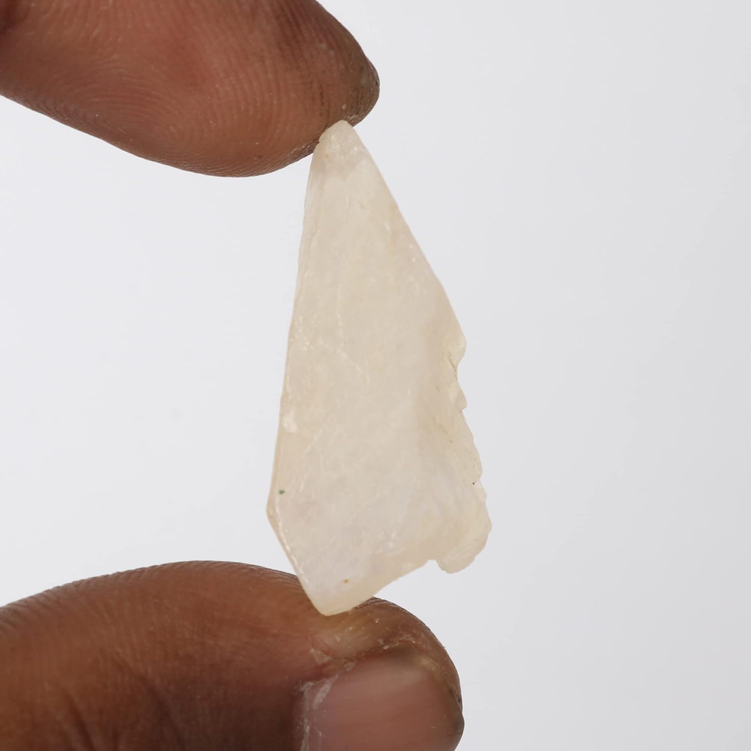 GEMHUB Piedra lunar cruda natural áspera de 31.95 quilates de piedra lunar de cristal curativo, M, Gema, piedra lunar de sri lanka